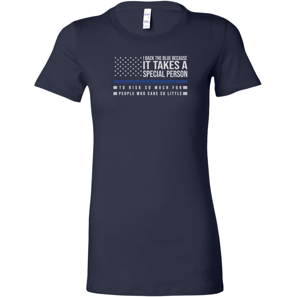 I Back The Blue Women's T-Shirt