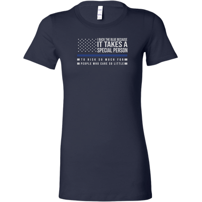I Back The Blue Women's T-Shirt