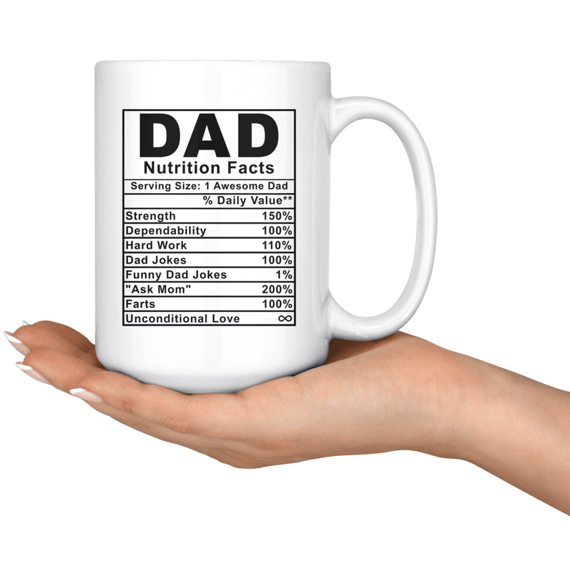 Dad Nutritional Information Yeti Mug - Funny Father's Day Gift – The  Farmer's Wife WI