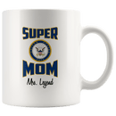 Personalized Super Navy Mom 11oz Mug