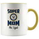 Personalized Super Navy Mom 11oz Mug