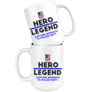 Personalized Police Hero-Legend 15oz Mug