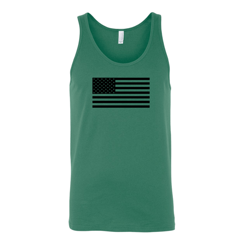 The Black USA Flag Tank Top