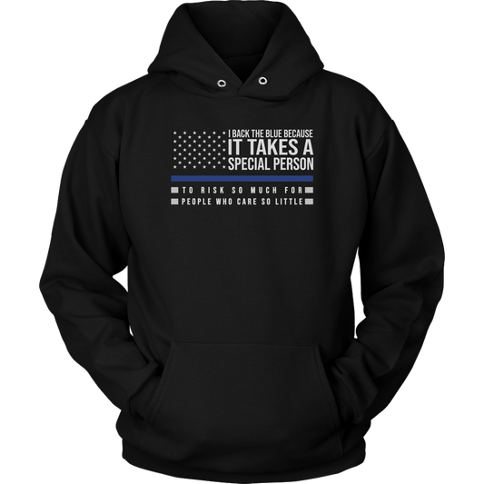 I Back The Blue Unisex Hoodie