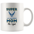 Personalized Super Air Force Mom 11oz Mug