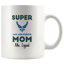 Personalized Super Air Force Mom 11oz Mug