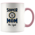 Personalized Super Navy Mom 11oz Mug