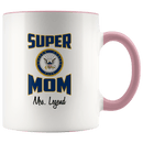 Personalized Super Navy Mom 11oz Mug