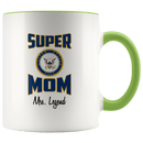 Personalized Super Navy Mom 11oz Mug