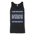 True Police Officer Thin Blue Line Tank Top