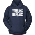 Veterans Before Illegals Unisex Hoodie