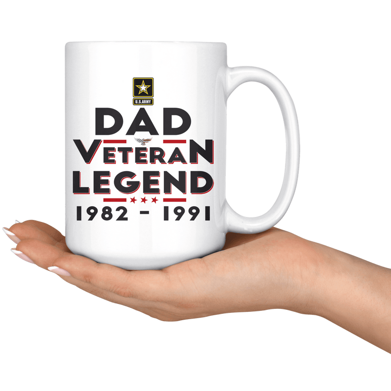 "Dad/Pop/Grandpa" Veteran-Legend 15oz Mug