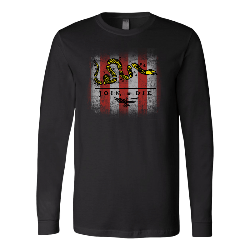 Join or Die Ben Franklin Long Sleeve Tee