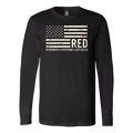 R.E.D. - Remember Everyone Deployed US Flag Long Sleeve