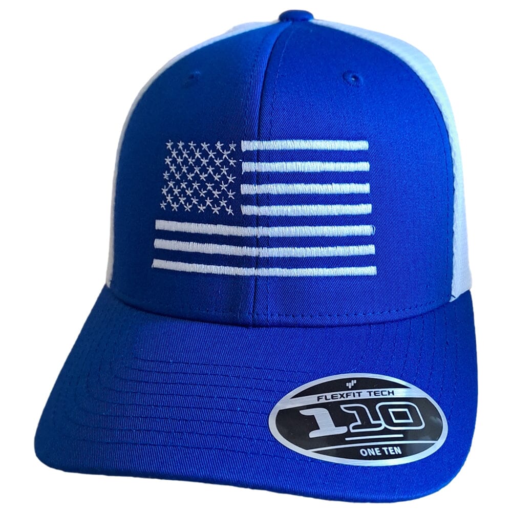 American Flag Flexfit Adjustable Mesh-Back Hat