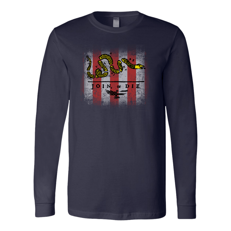 Join or Die Ben Franklin Long Sleeve Tee