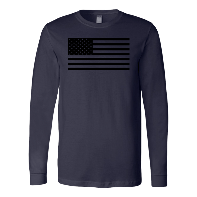 The Black USA Flag Long Sleeve