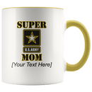 Personalized Super Army Mom 11oz Mug