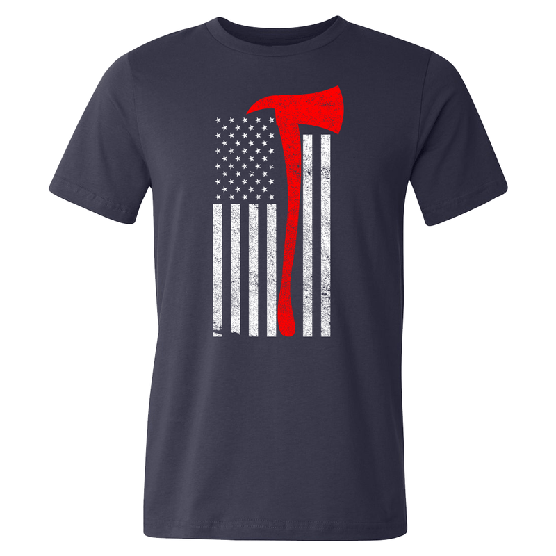 Axe US Flag Firefighter T-shirt