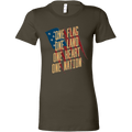 One Flag, One Land, One Heart, One Nation Women's T-shirt