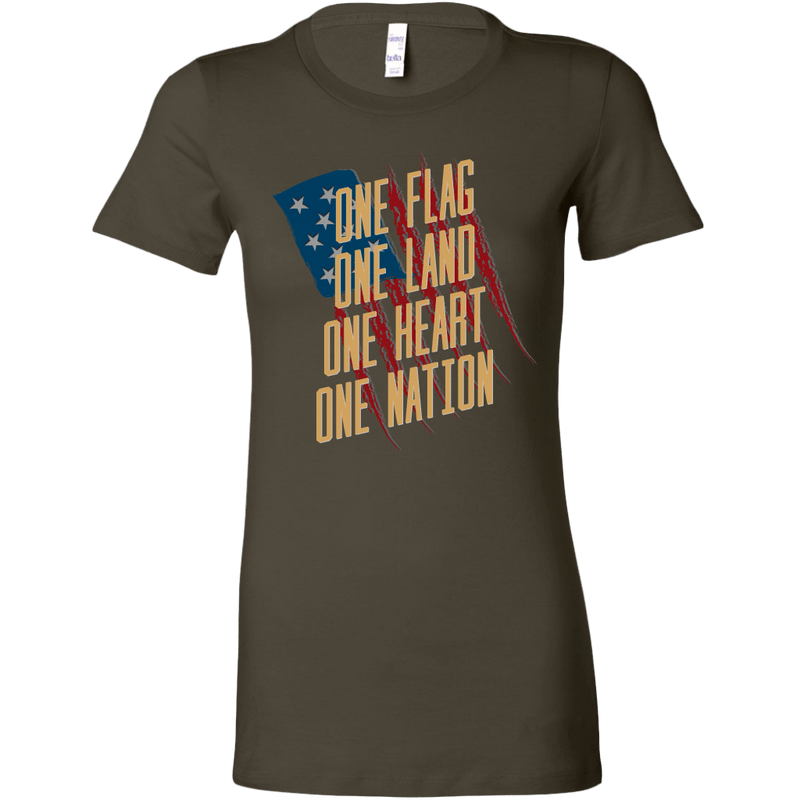 One Flag, One Land, One Heart, One Nation Women's T-shirt