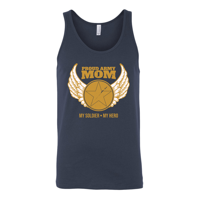 Proud Army Mom (My Soldier, My Hero) Tank Top