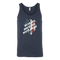 My Heart Beats Red, White, & Blue Tank Top