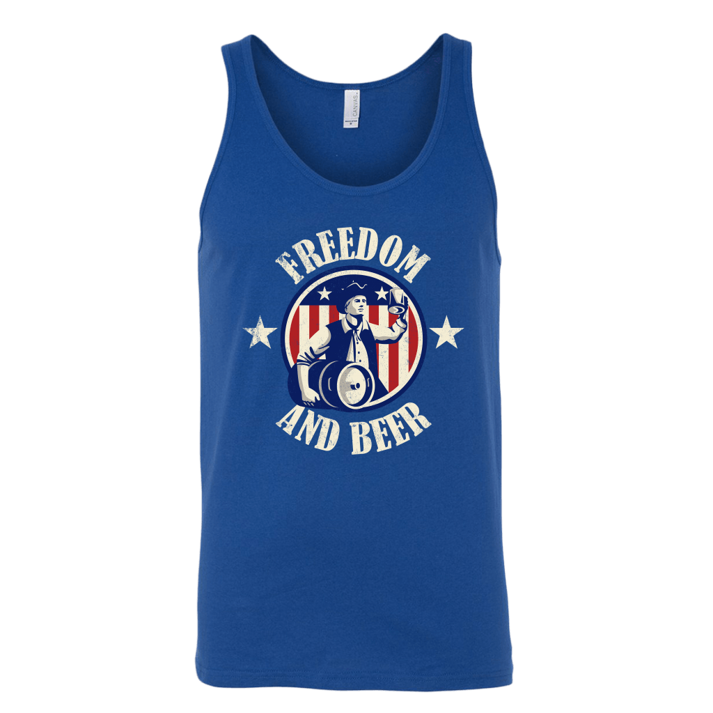 Freedom And Beer Tank Top