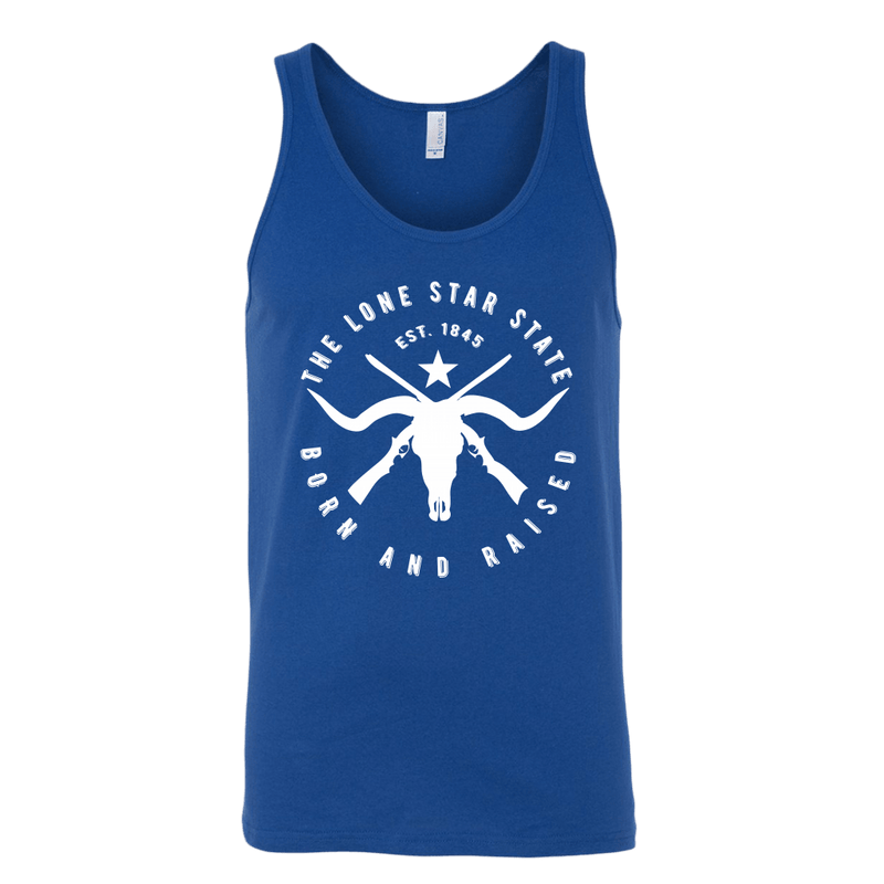 Texas Lone Star State - Born and Raised Tank Top