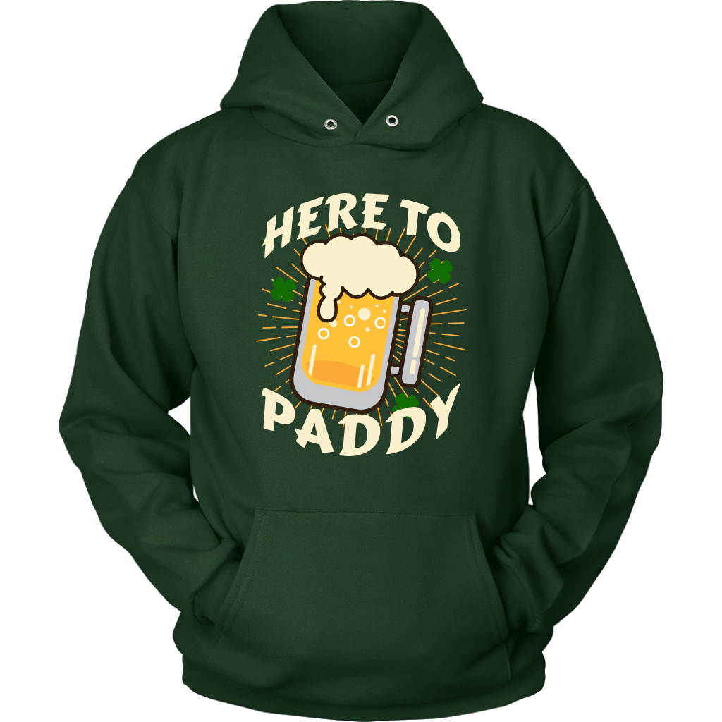 Here to Paddy St. Patrick's Day Funny Unisex Hoodie