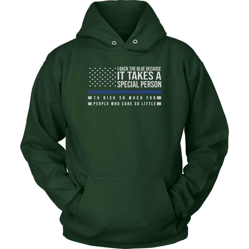 I Back The Blue Unisex Hoodie