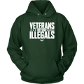 Veterans Before Illegals Unisex Hoodie