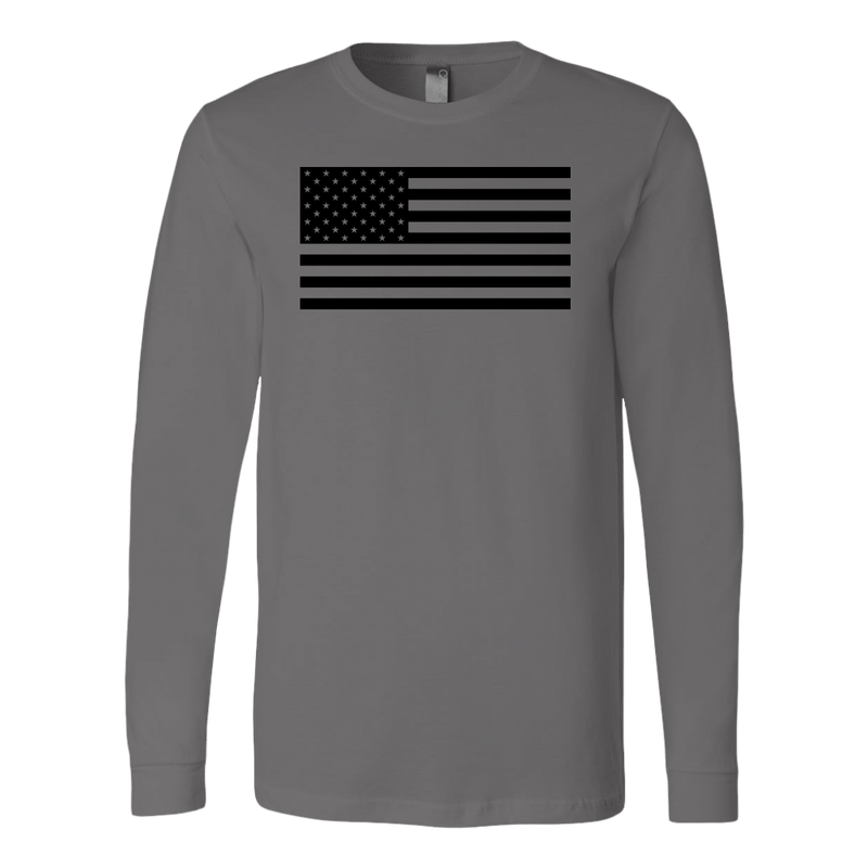 The Black USA Flag Long Sleeve