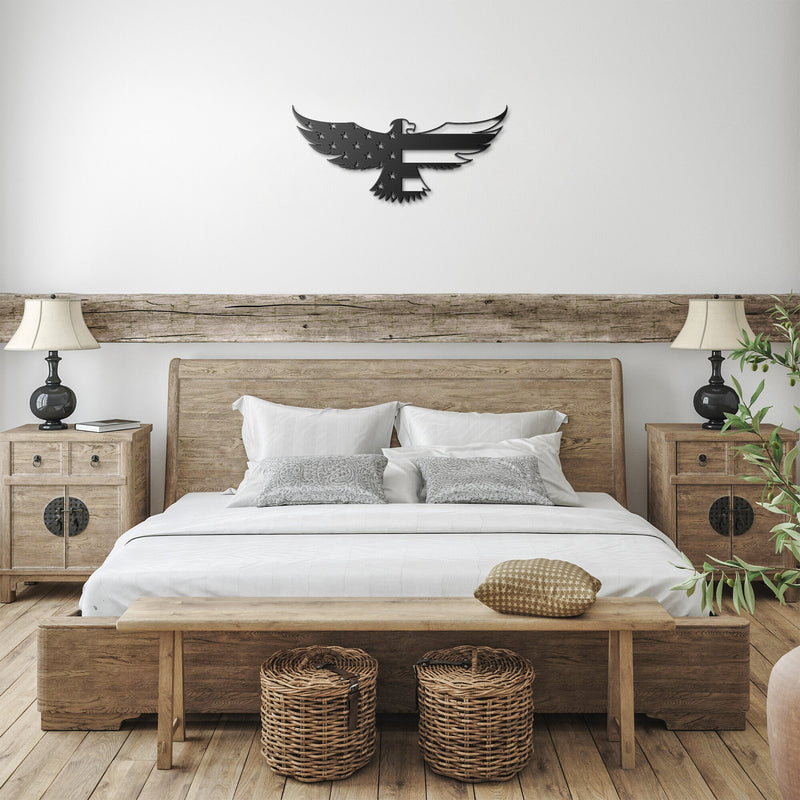 E6G American Eagle Die-cut Metal Sign