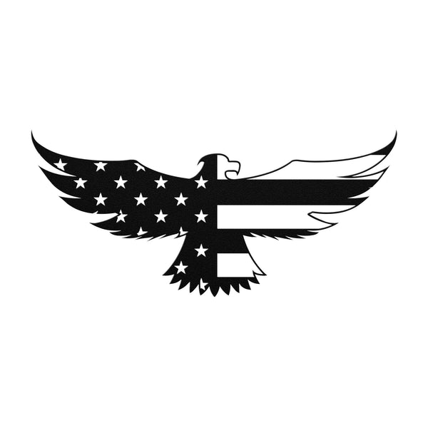 E6G American Eagle Die-cut Metal Sign