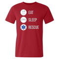 Eat Sleep Rescue EMT T-shirt