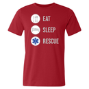 Eat Sleep Rescue EMT T-shirt