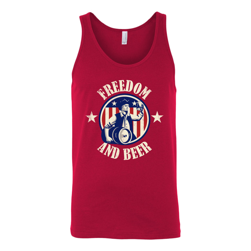 Freedom And Beer Tank Top