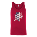 My Heart Beats Red, White, & Blue Tank Top