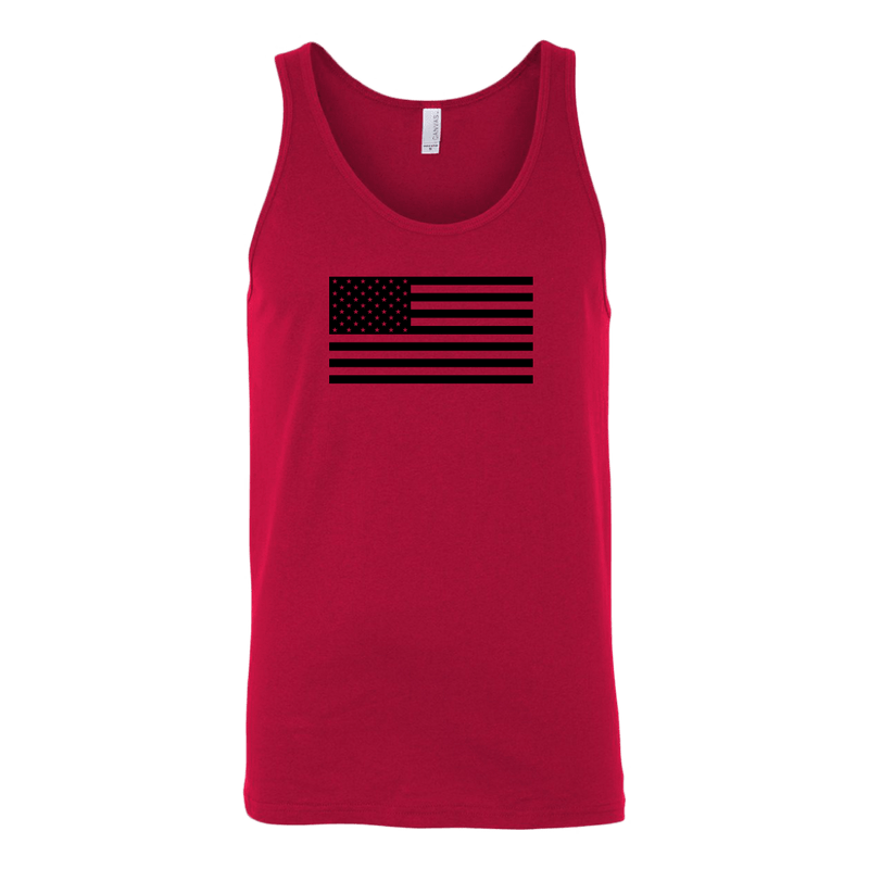 The Black USA Flag Tank Top