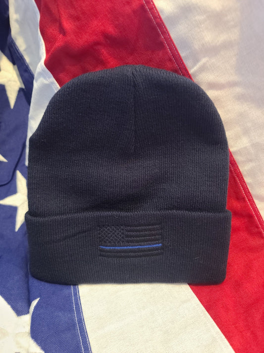 LEO Blackout Flag Folded Beanie- Clearance