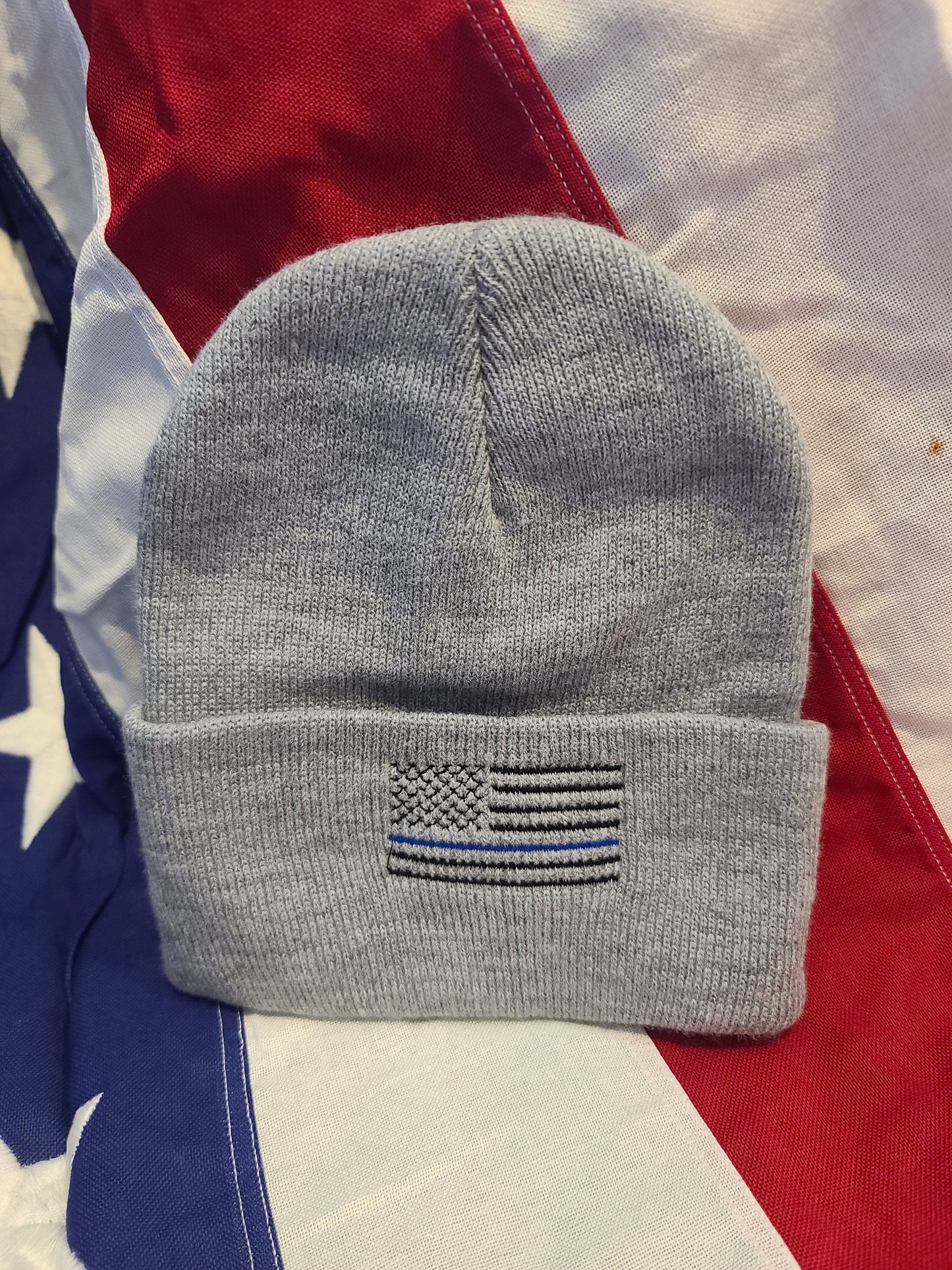 LEO Blackout Flag Folded Beanie- Clearance