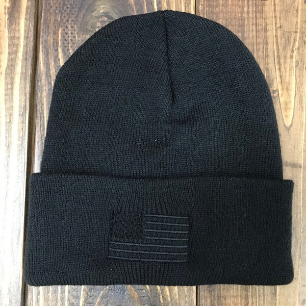 Blackout Flag Folded Beanie- Clearance