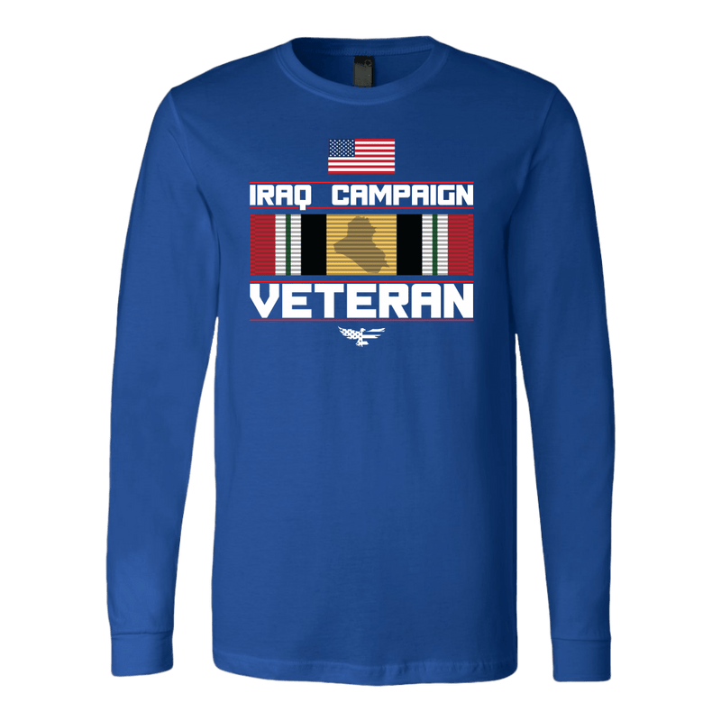 Iraq Ribbon American Made Long Sleeve