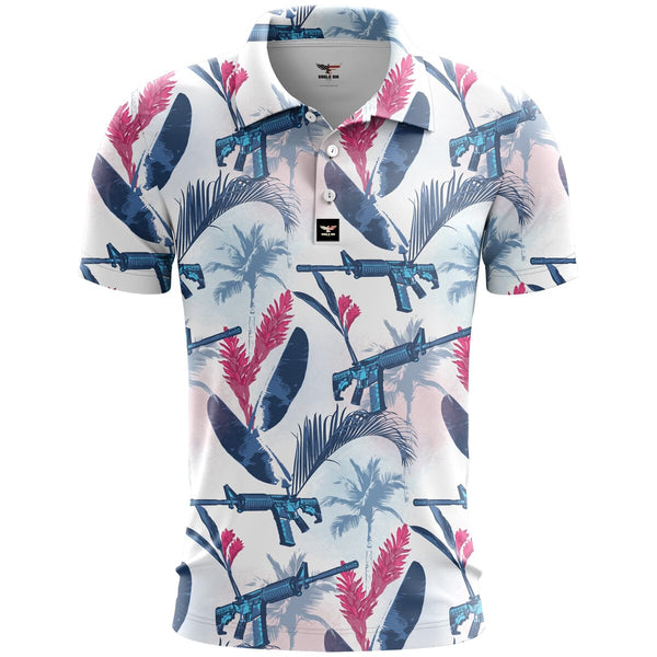 Midnight Aloha ARs Golf Polo Shirt