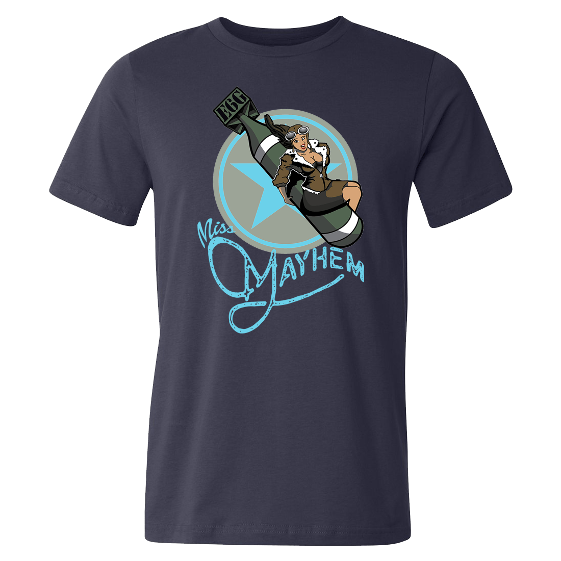 Miss Mayhem Nose Art Men's Tee