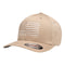 American Flag Khaki Flexfit Hat