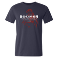 Only the Soldier is a Free Man Because He Can Look Death in the Eye Men's T-shirt