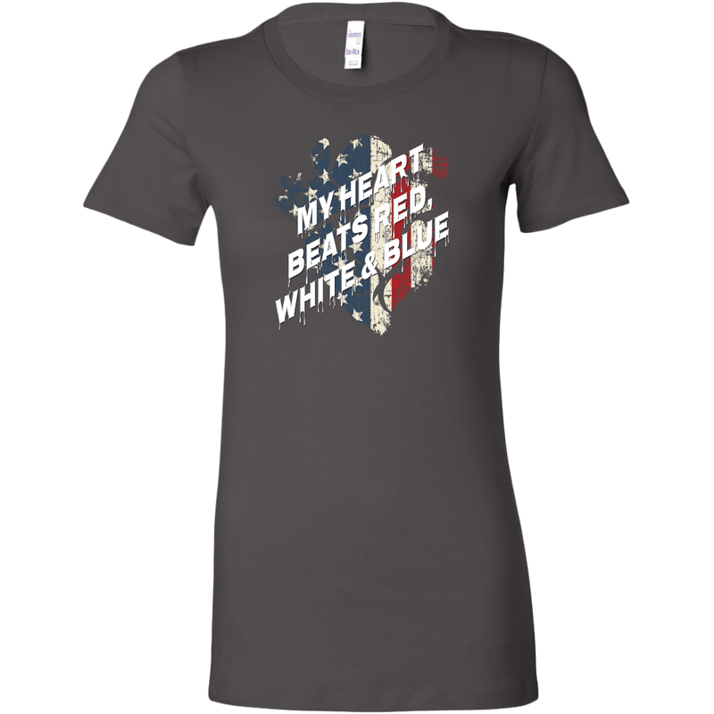 My Heart Beats Red, White, & Blue Women's T-shirt