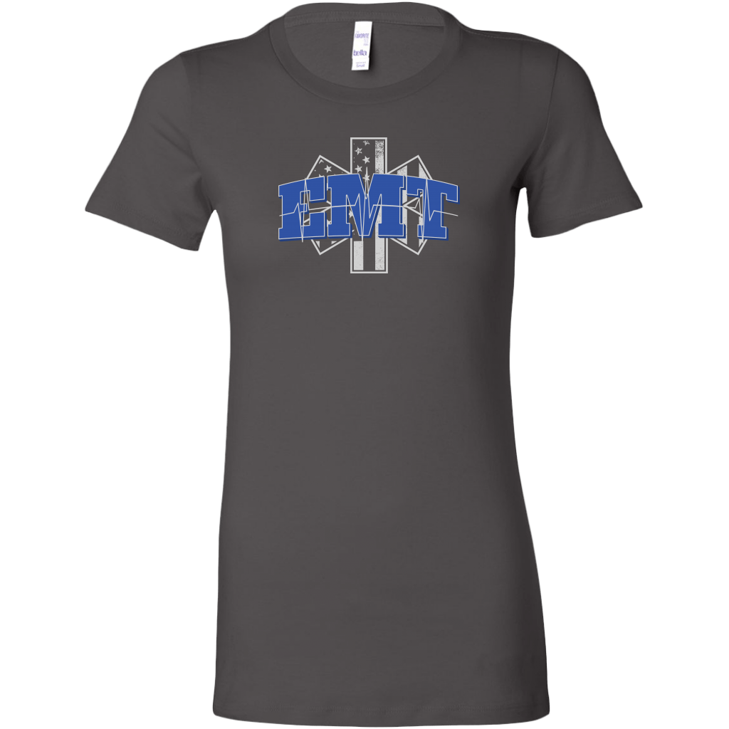 Star of Life EKG Heartbeat Line EMT Women's T-shirt